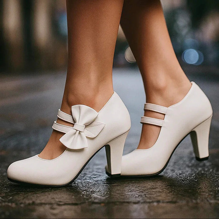 Amelia - Double Strap Mary Jane Heels