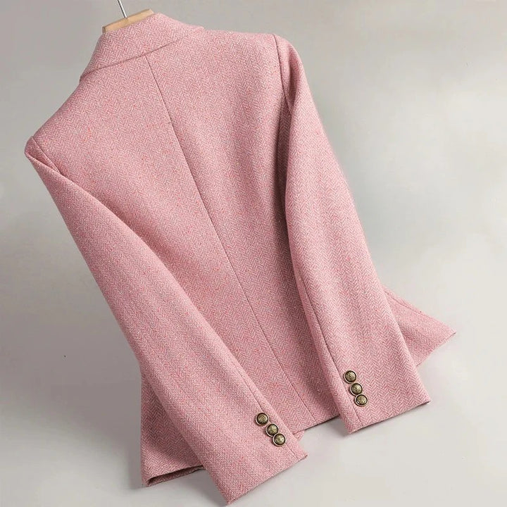 Freya - Tailored Wool Herringbone Blazer